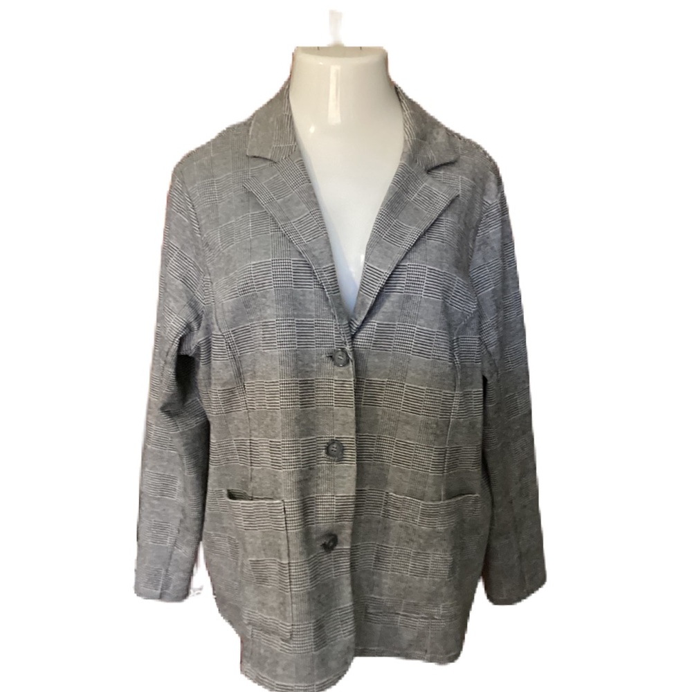 Rachel Zoe plaid blazer 2X
